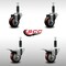 Service Caster 3'' SS Maroon Poly Swivel 1'' Expanding Stem Caster Set 2 Total Lock Brakes, 4PK SCC-SSEXTTL20S314-PPUB-MRN-2-S-2-1 - alternate 5